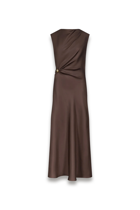 ROAN Draped Metal Ornament Dress