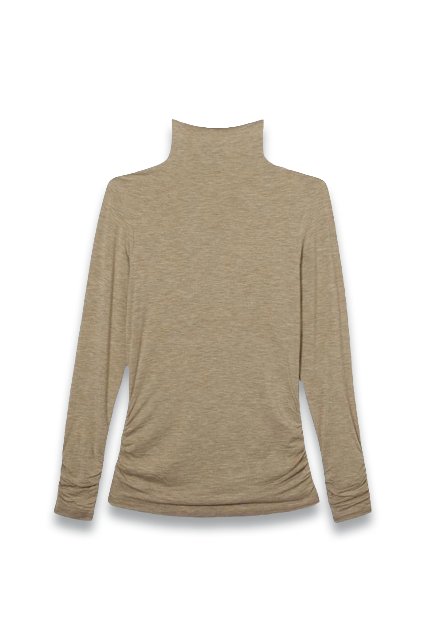 Louisa Ruched Jersey Top with Wool