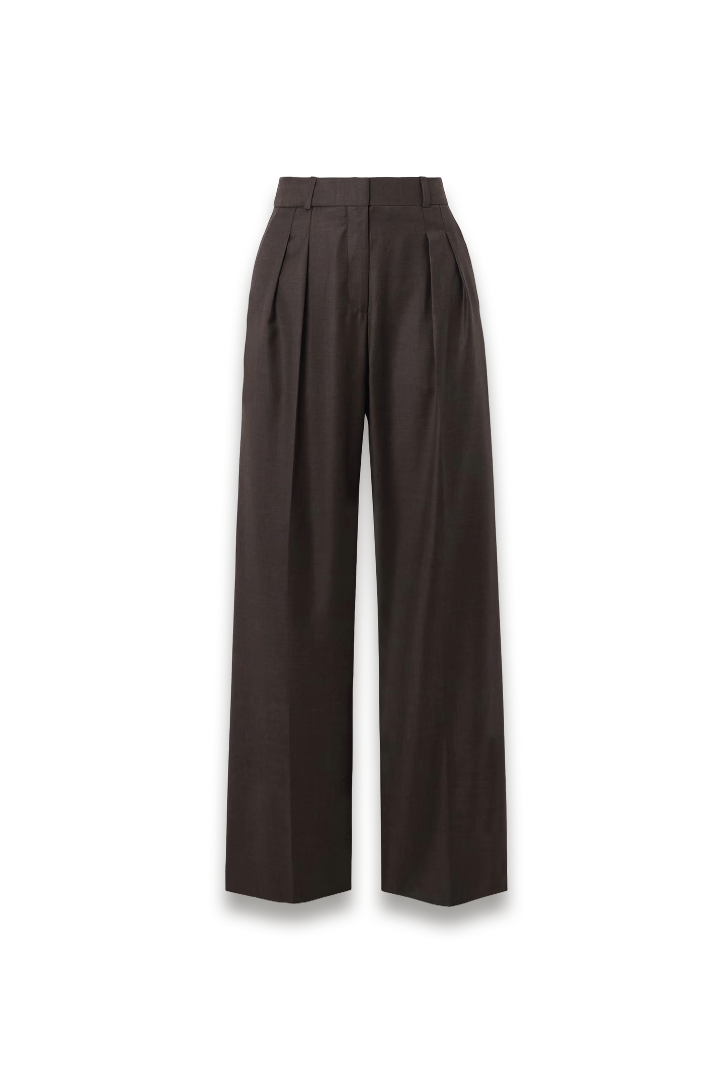 Sbiru Pleated-wool Twill Straight-leg Pants