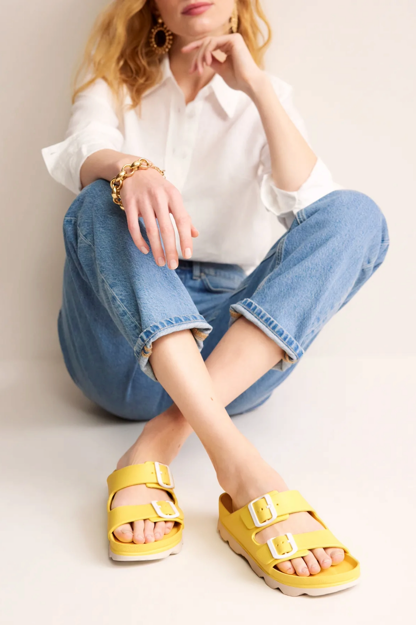 Lyla Double Buckle Slide