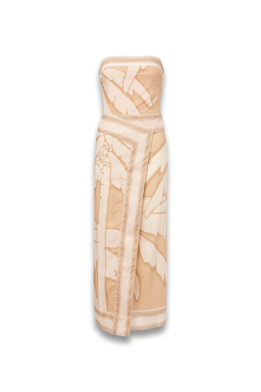 Palms Pontoon Cotton Poplin Midi Dress