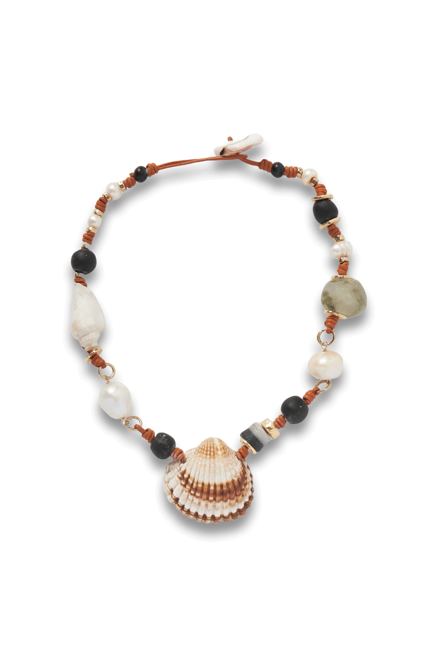 Samsara Beaded Shell Necklace