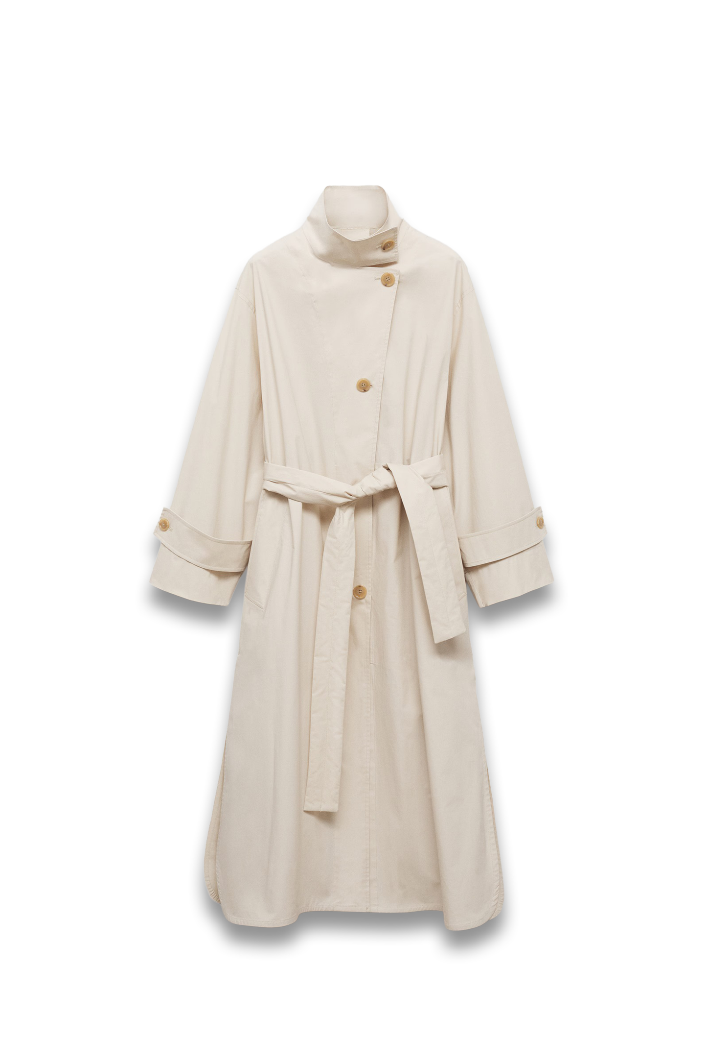 Oversized Cotton Trench Coat