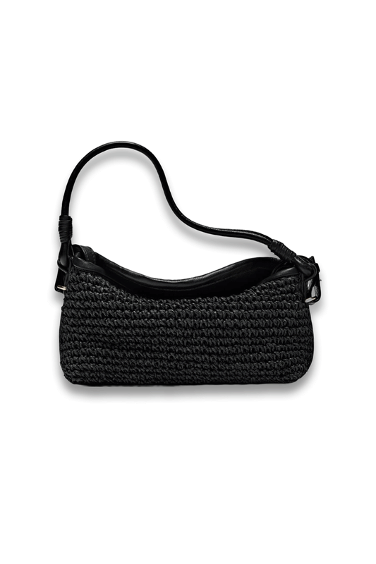 Woven Paper Mini Satchel Bag