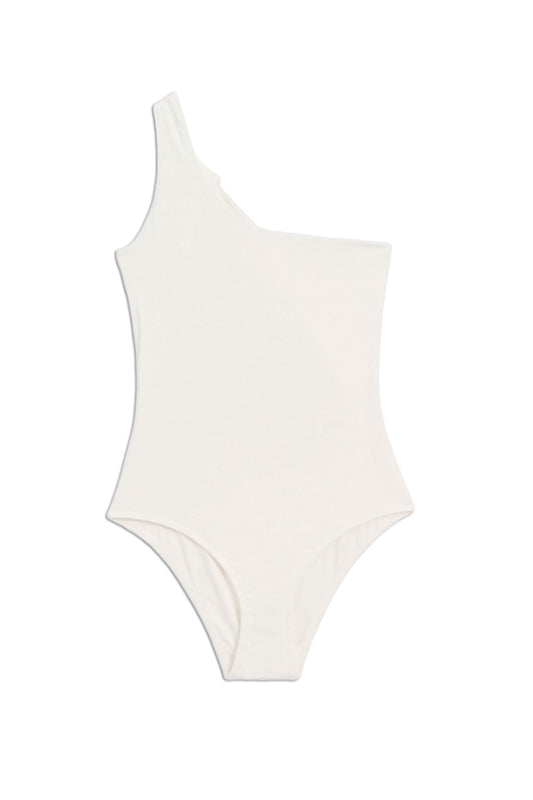Plain Asymmetric Swimsuit