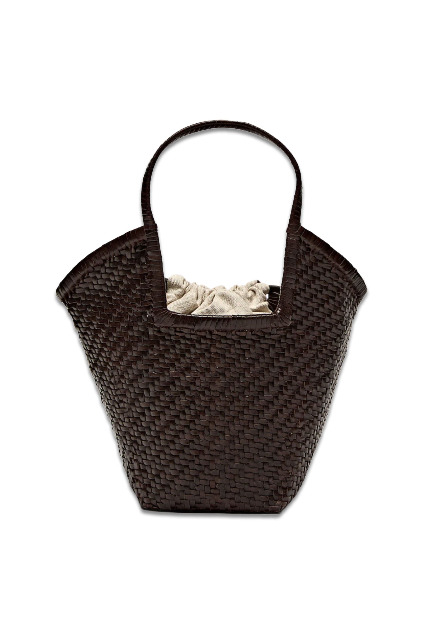 Woven Leather Tote Bag