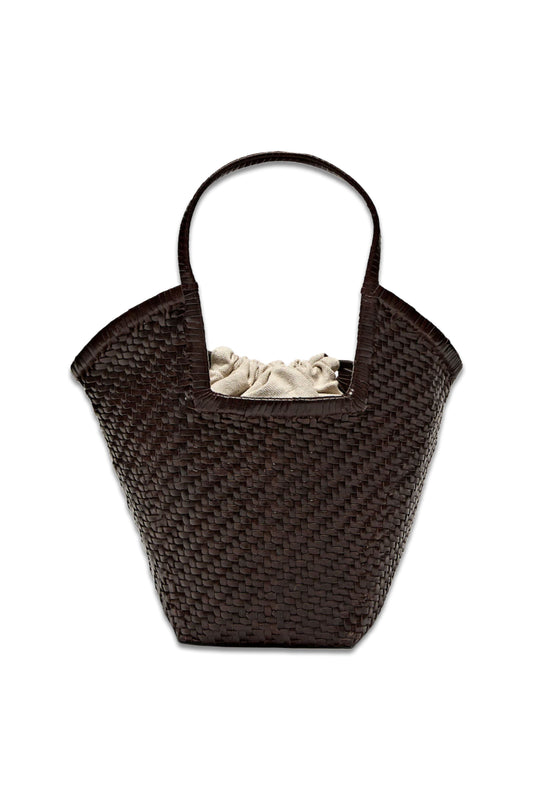 Woven Leather Tote Bag