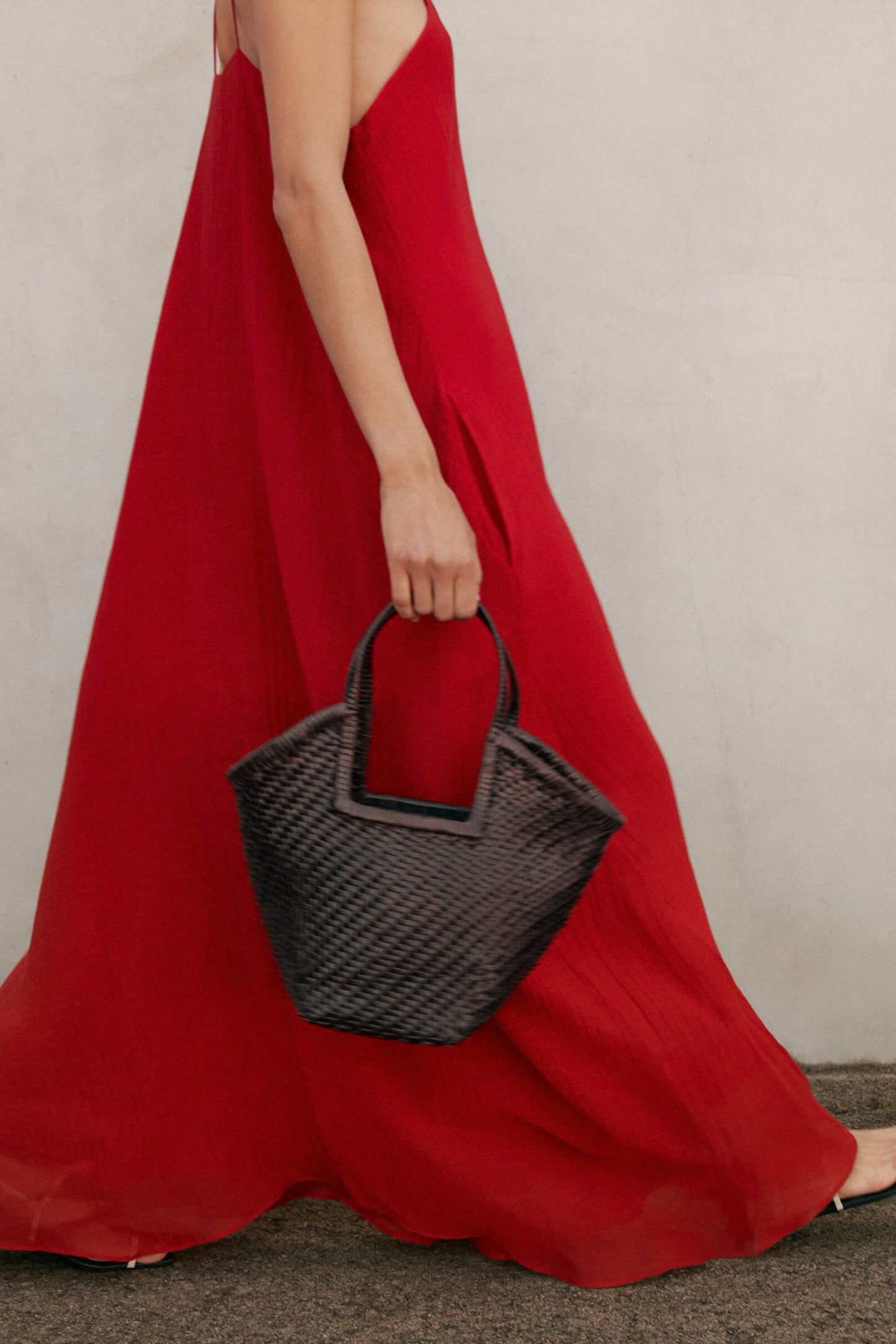 Woven Leather Tote Bag