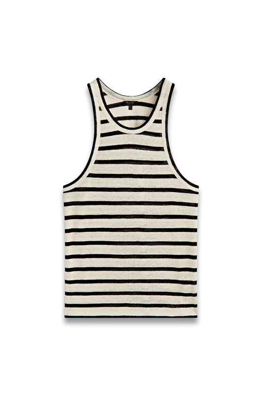 Striped Linen Tank Top