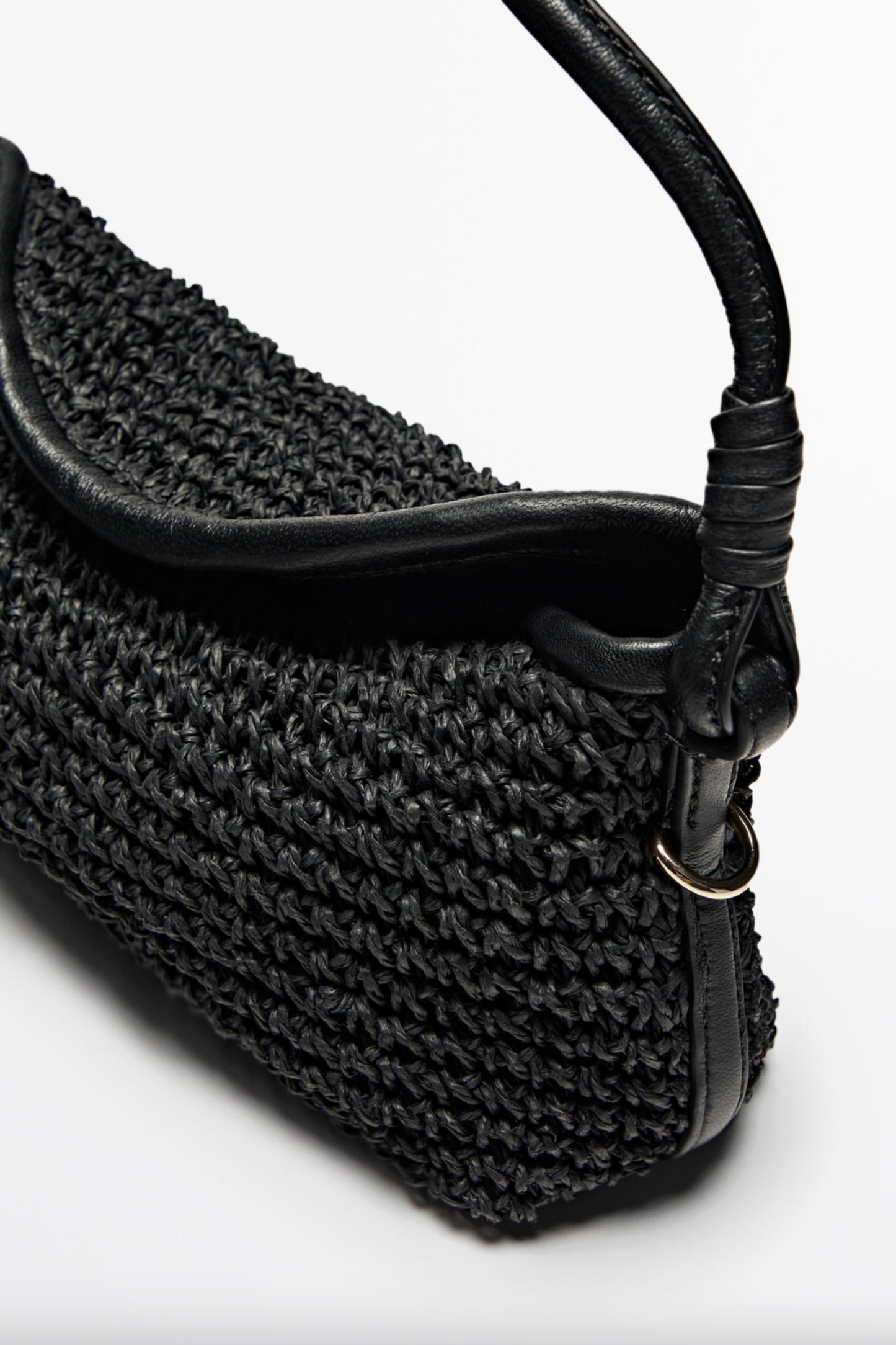 Woven Paper Mini Satchel Bag