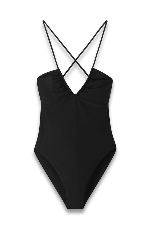 Multiway Neck Ruched Swimsuit