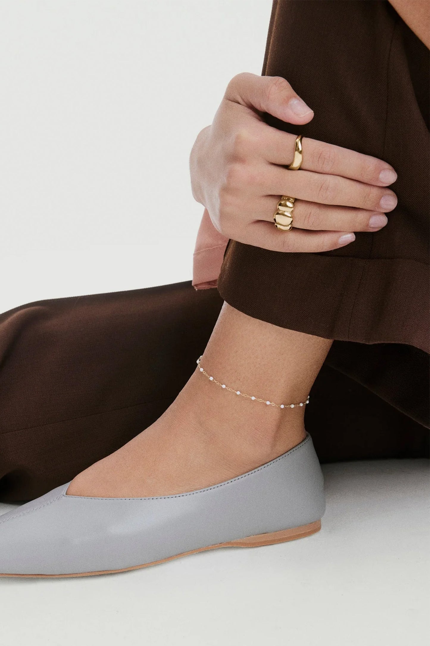 Enamel Spheres Anklet