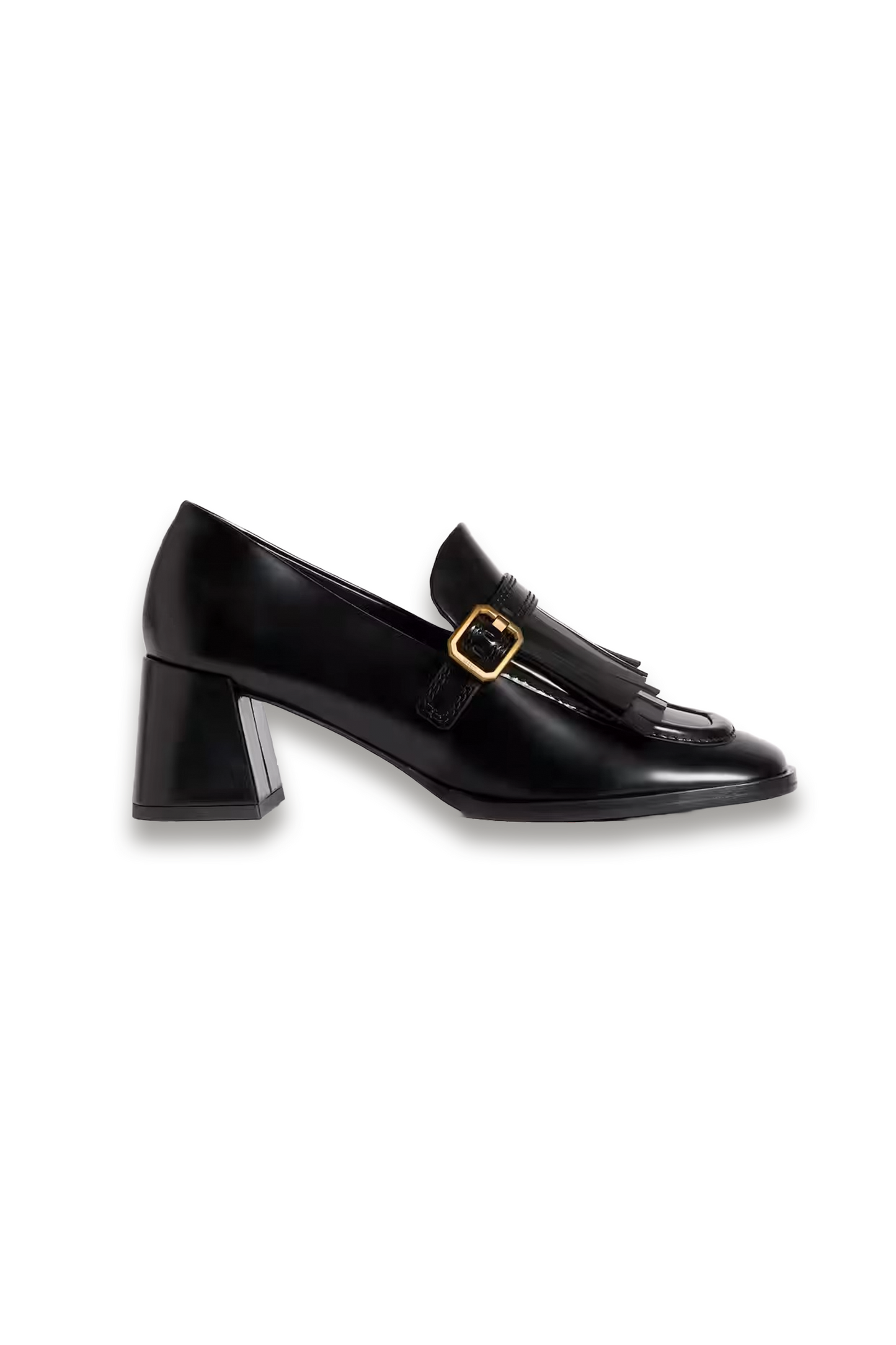 Block Heel Loafers