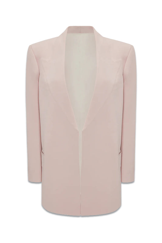 Peak Lapel Jacket In Blush