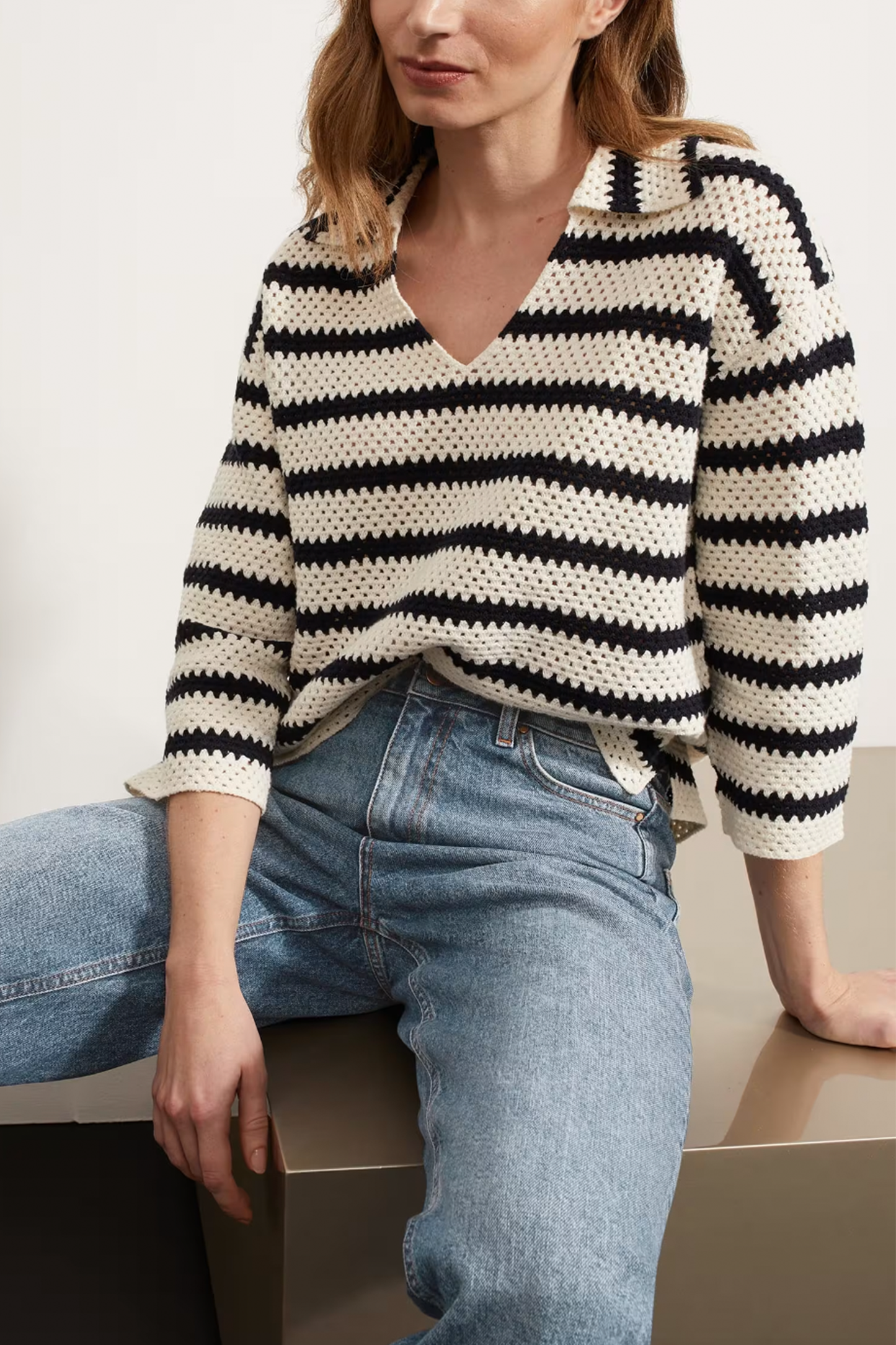Prue Cotton Textured Jumper