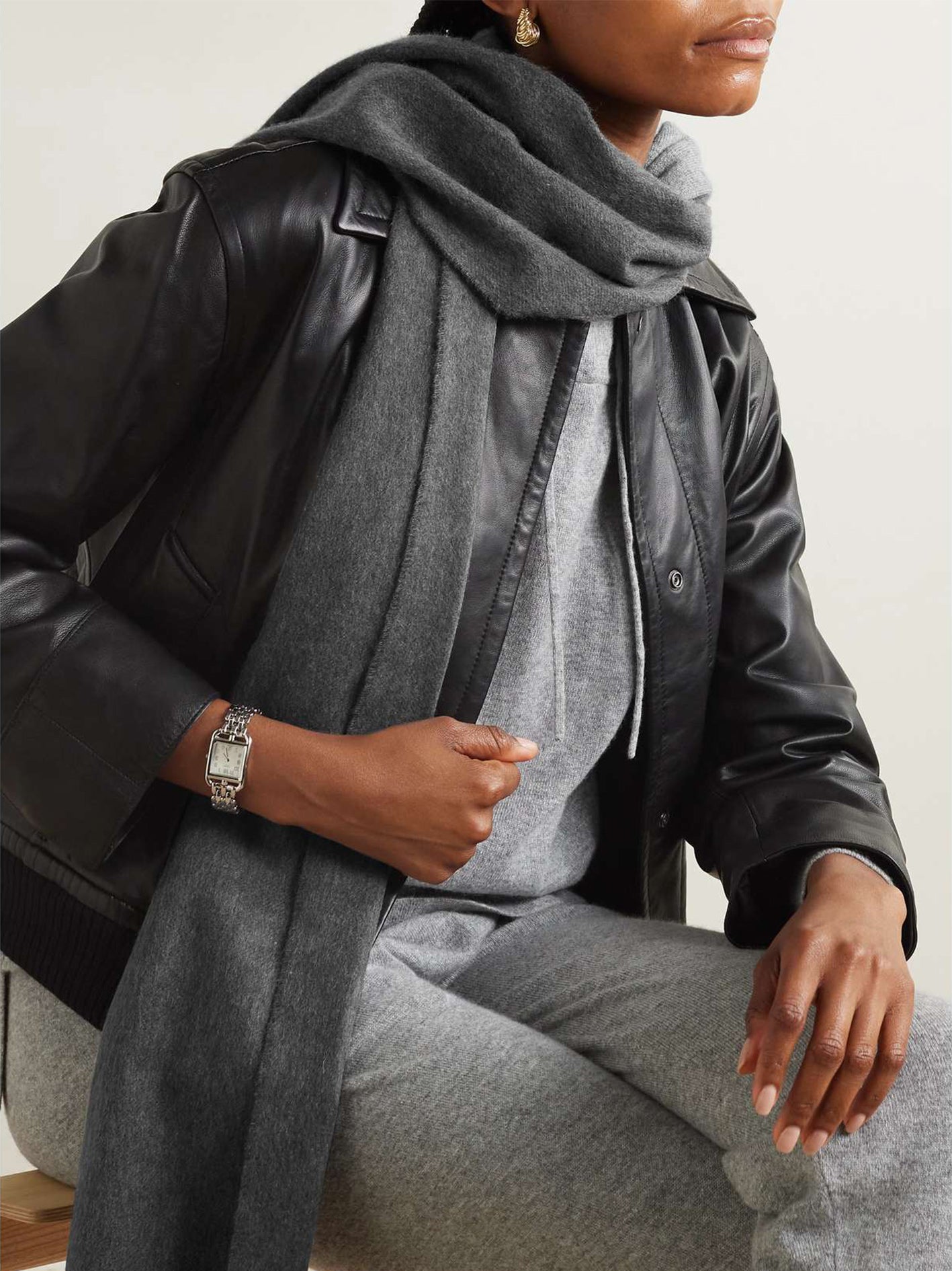 Fringed Cashmere Scarf