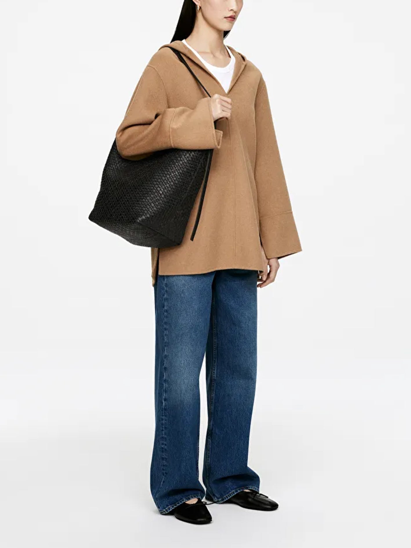 Woven Leather Tote Bag