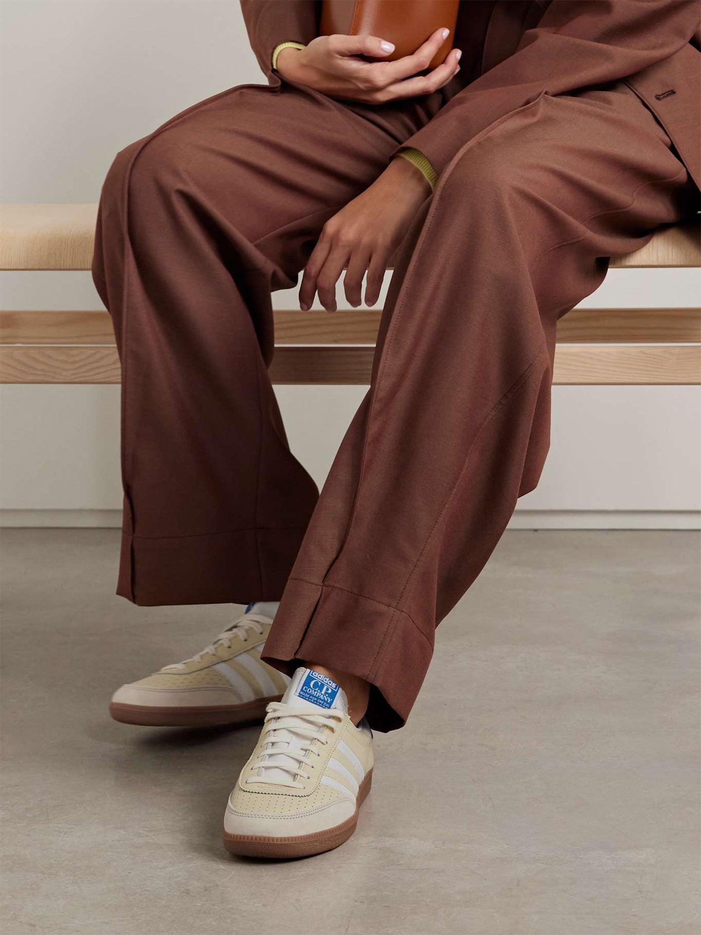 + C.P. Company Wimberley Spezial Grosgrain and Suede-Trimmed Leather Sneakers