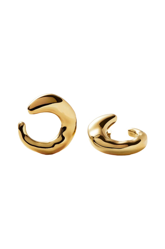 Molten Large Open Stud Earrings