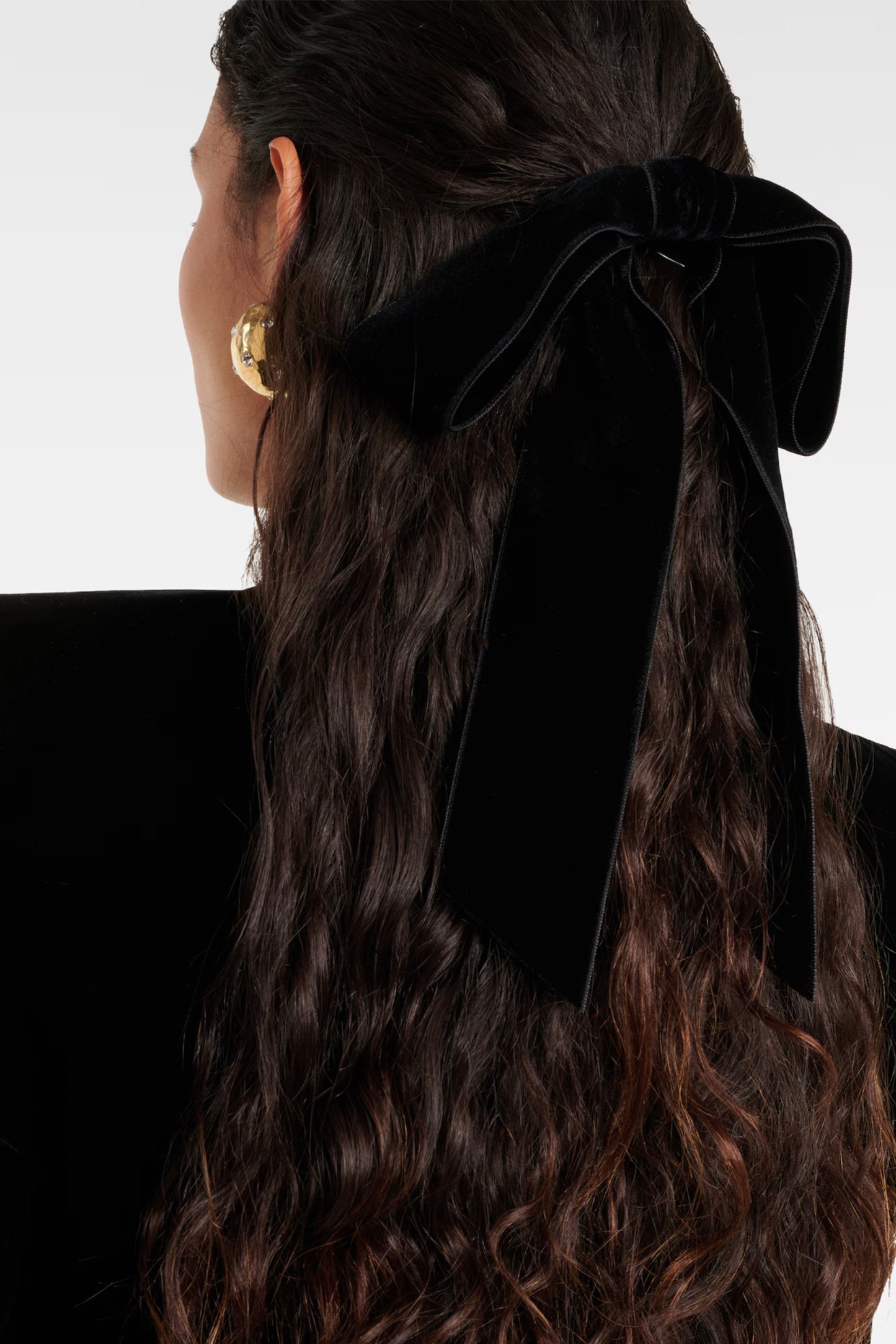 Adley Bow Velvet Barrette