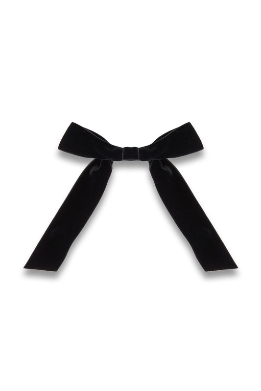 Adley Bow Velvet Barrette