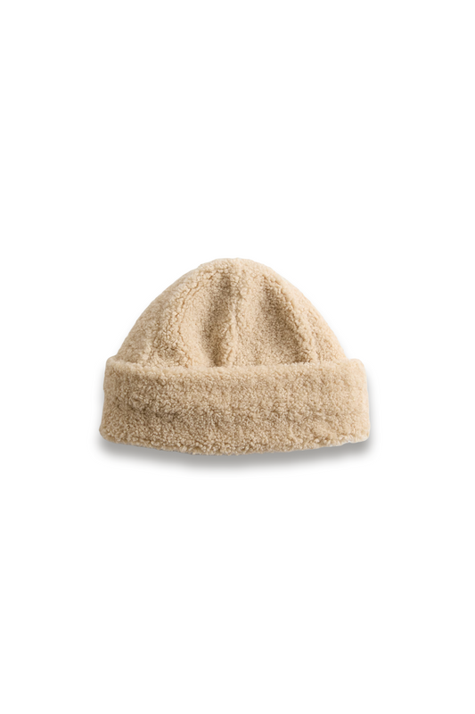 Faux Shearling Beanie Hat