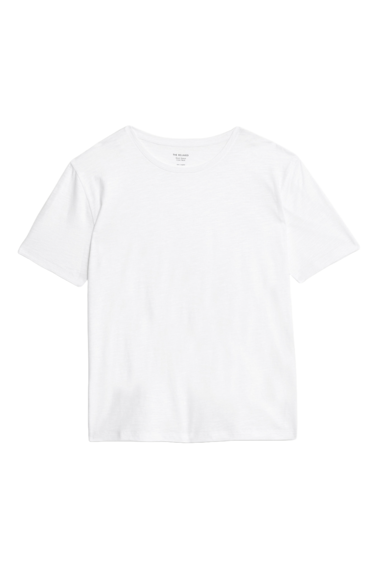 Soft White Cotton Modal Relaxed T-Shirt