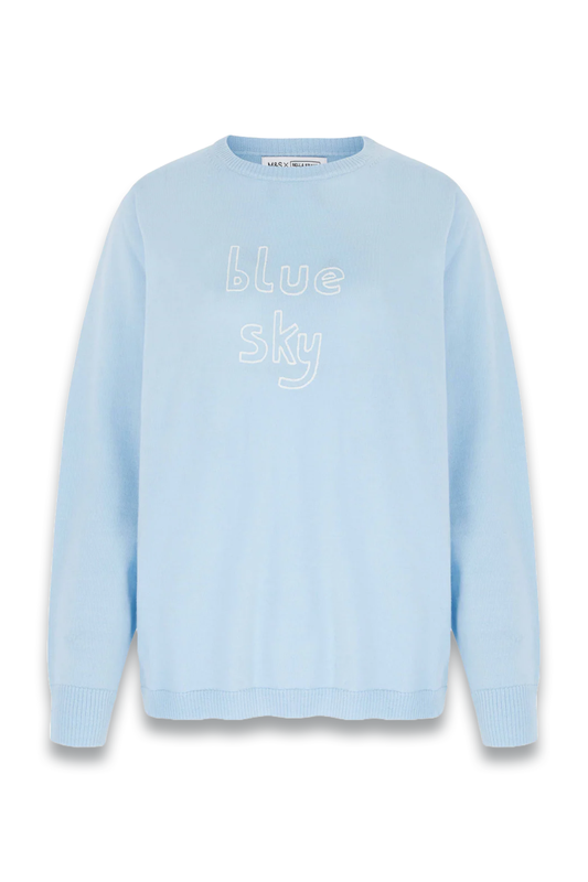 M&S X Bella Freud Merino Blue Sky Jumper