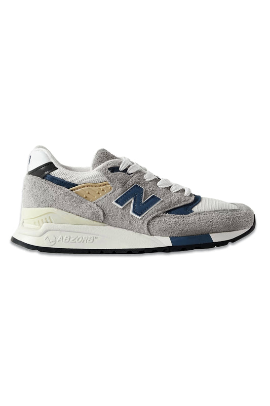 Grey Core Rubber-trimmed Leather, Mesh and Suede Sneakers
