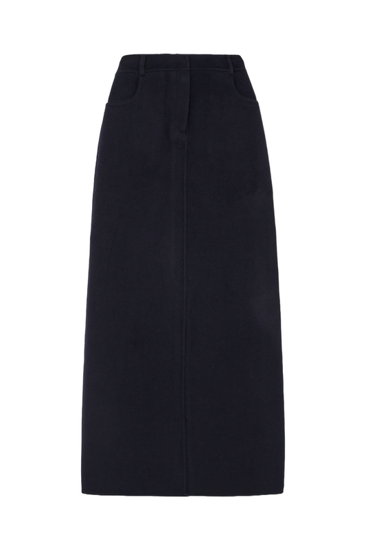 Malvo Wool-Blend Maxi Skirt