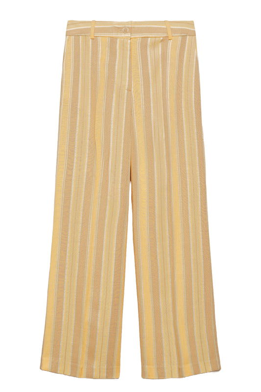 Straight Striped Trousers