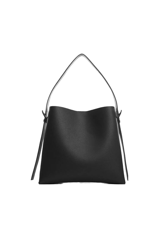 Lucia Large Black Shoulder Bag