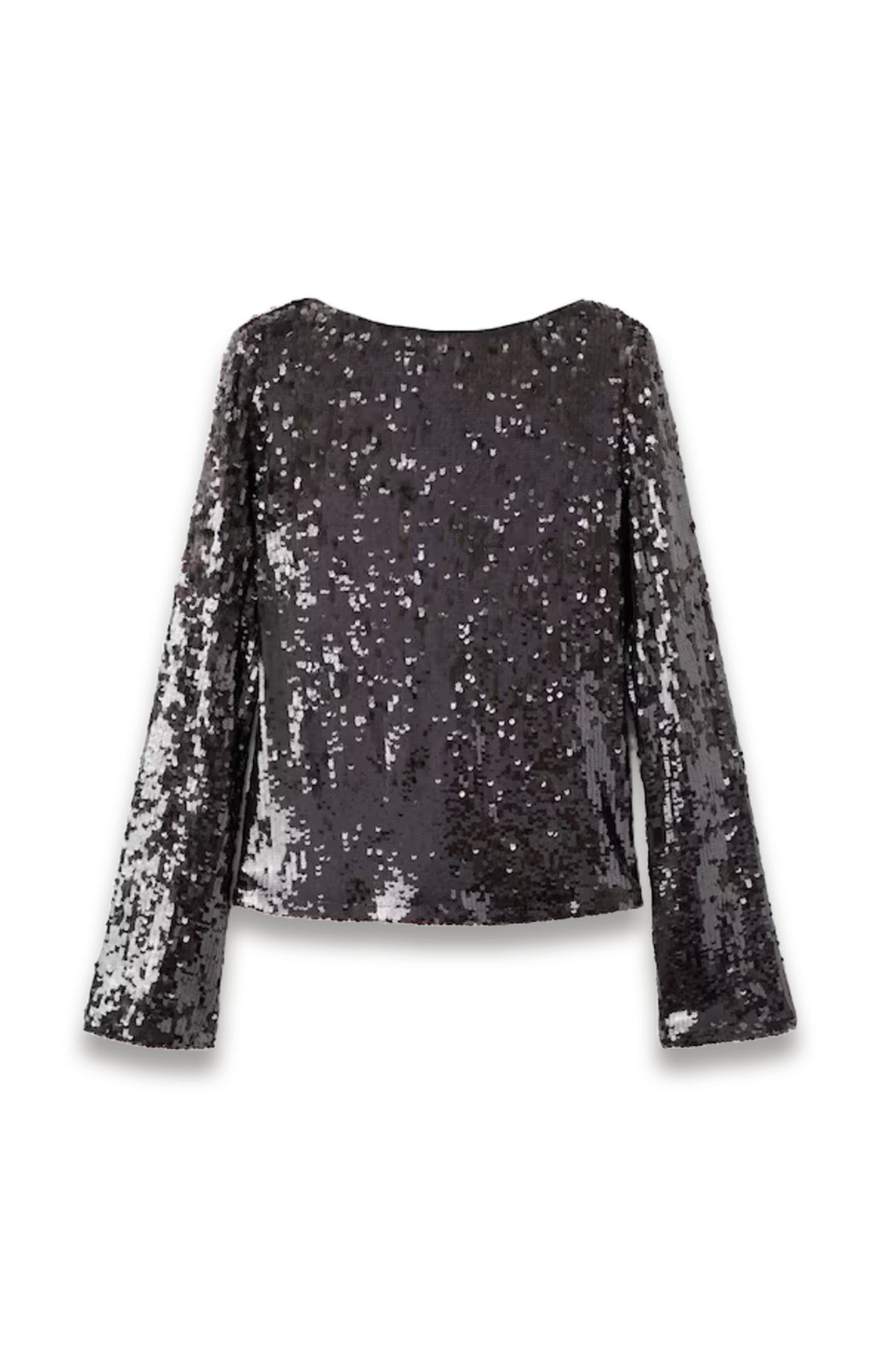 Bell-Sleeved Top With Sequins