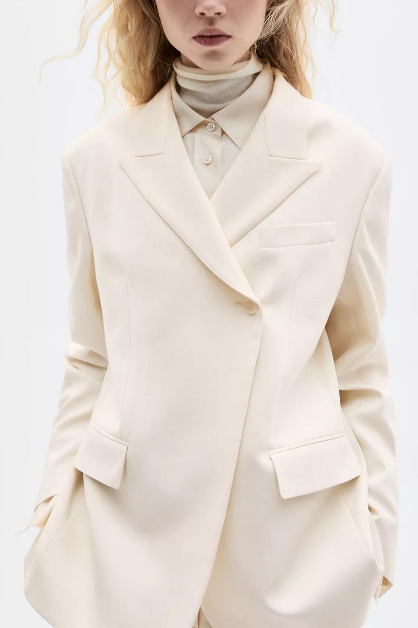 Wool Blend Crossover Blazer - Limited