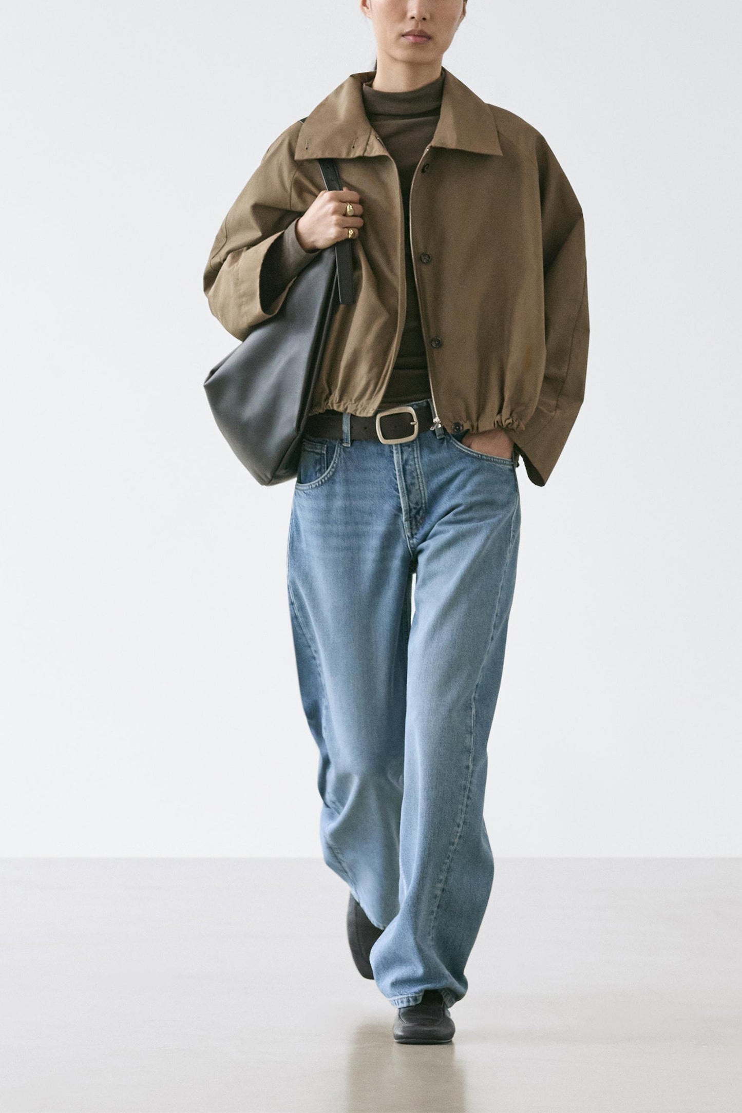 High-neck Bomber Jacket