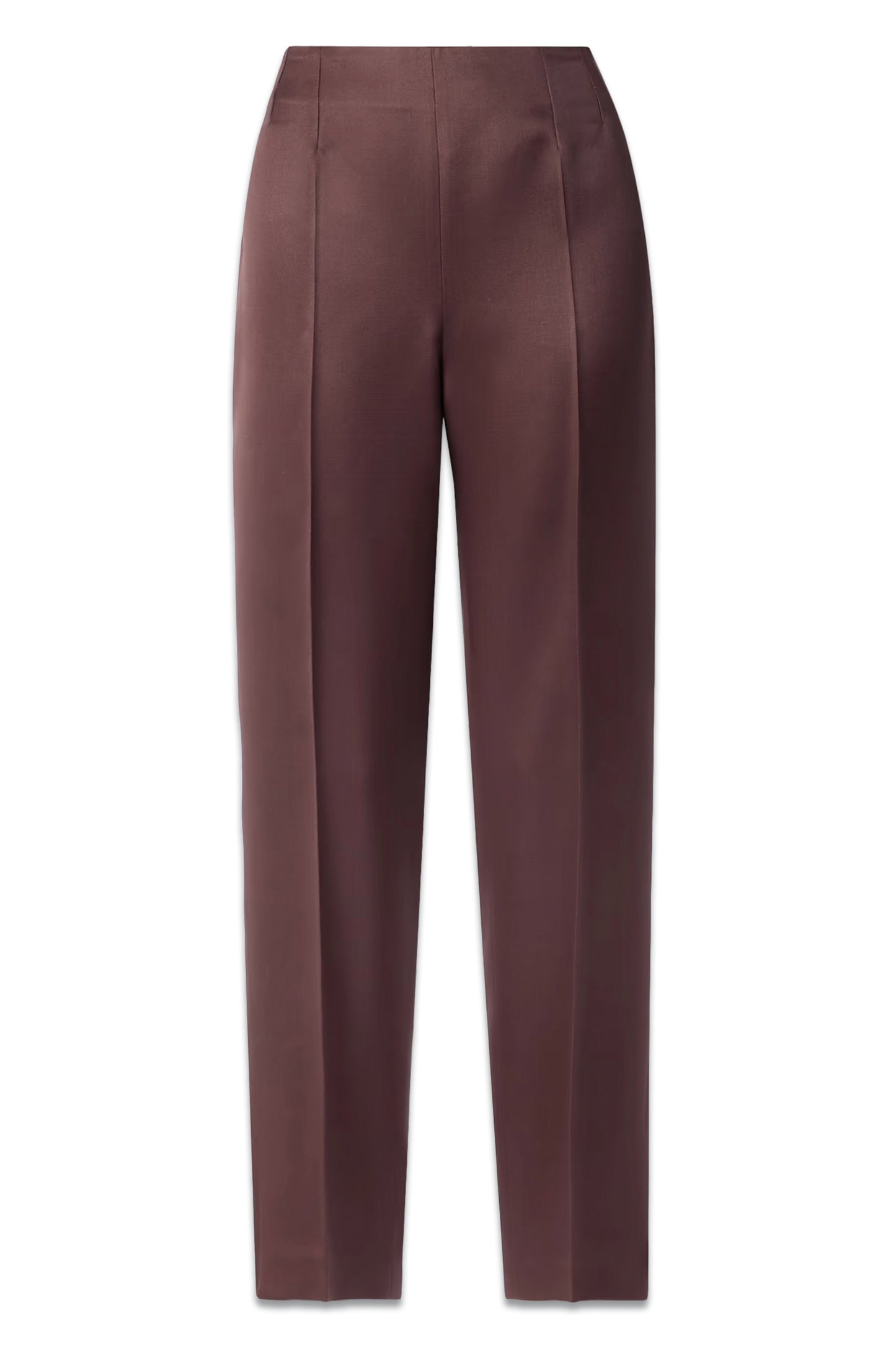 Masto Organic Wool and Silk-blend Satin Tapered Pants
