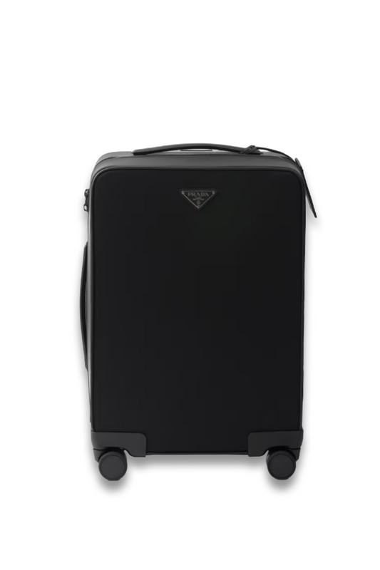 Re-Nylon and Saffiano Leather Trolley