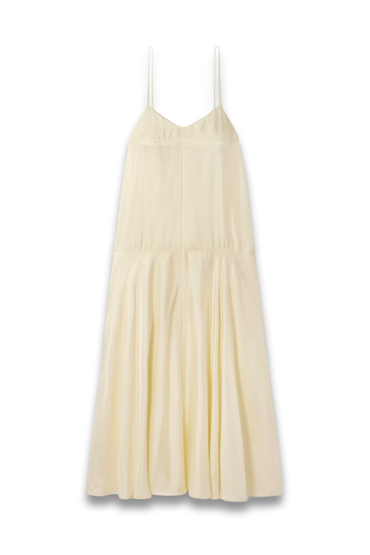 St. Agni Silk-twill maxi dress
