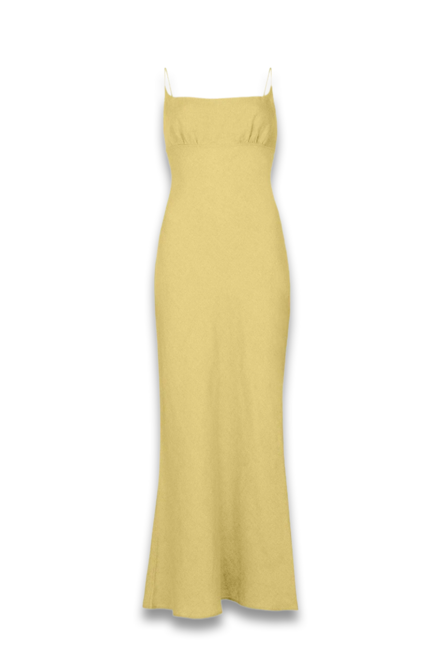 The Nicola Maxi Slip Dress in yellow