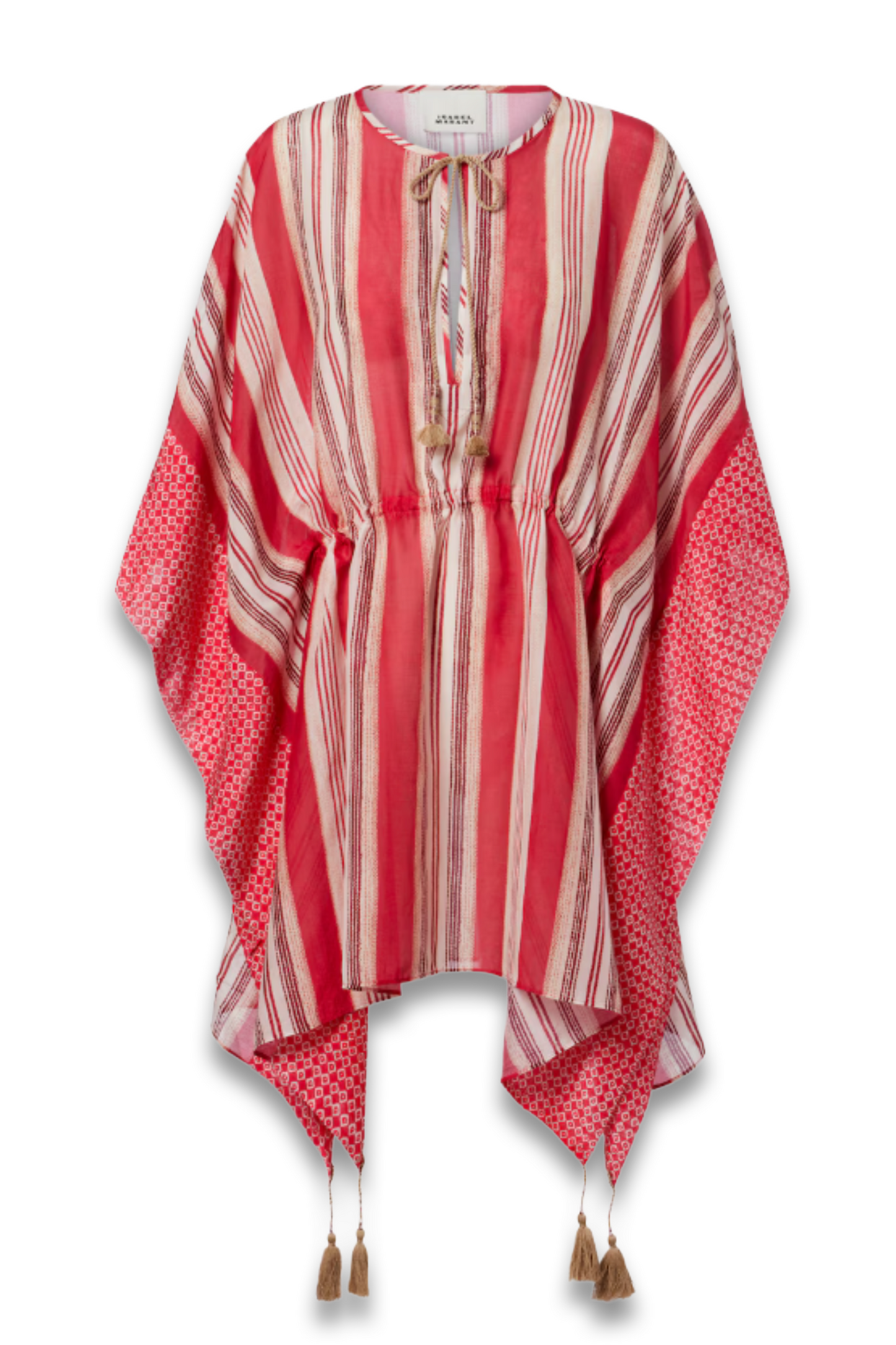 Printed Cotton And Silk Kaftan