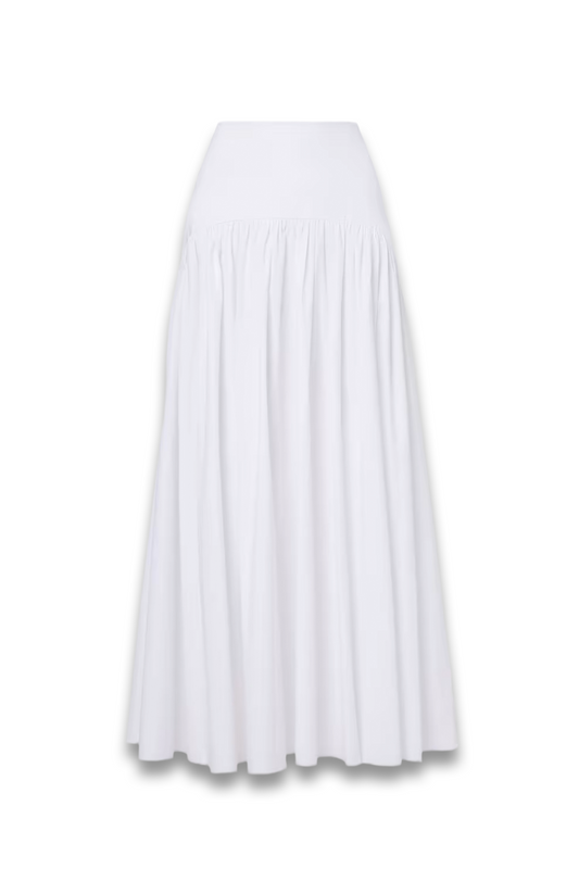 Procida Cotton Poplin Maxi Skirt
