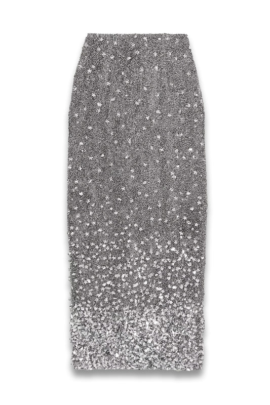 Midas Embellished Stretch-tulle Maxi Skirt
