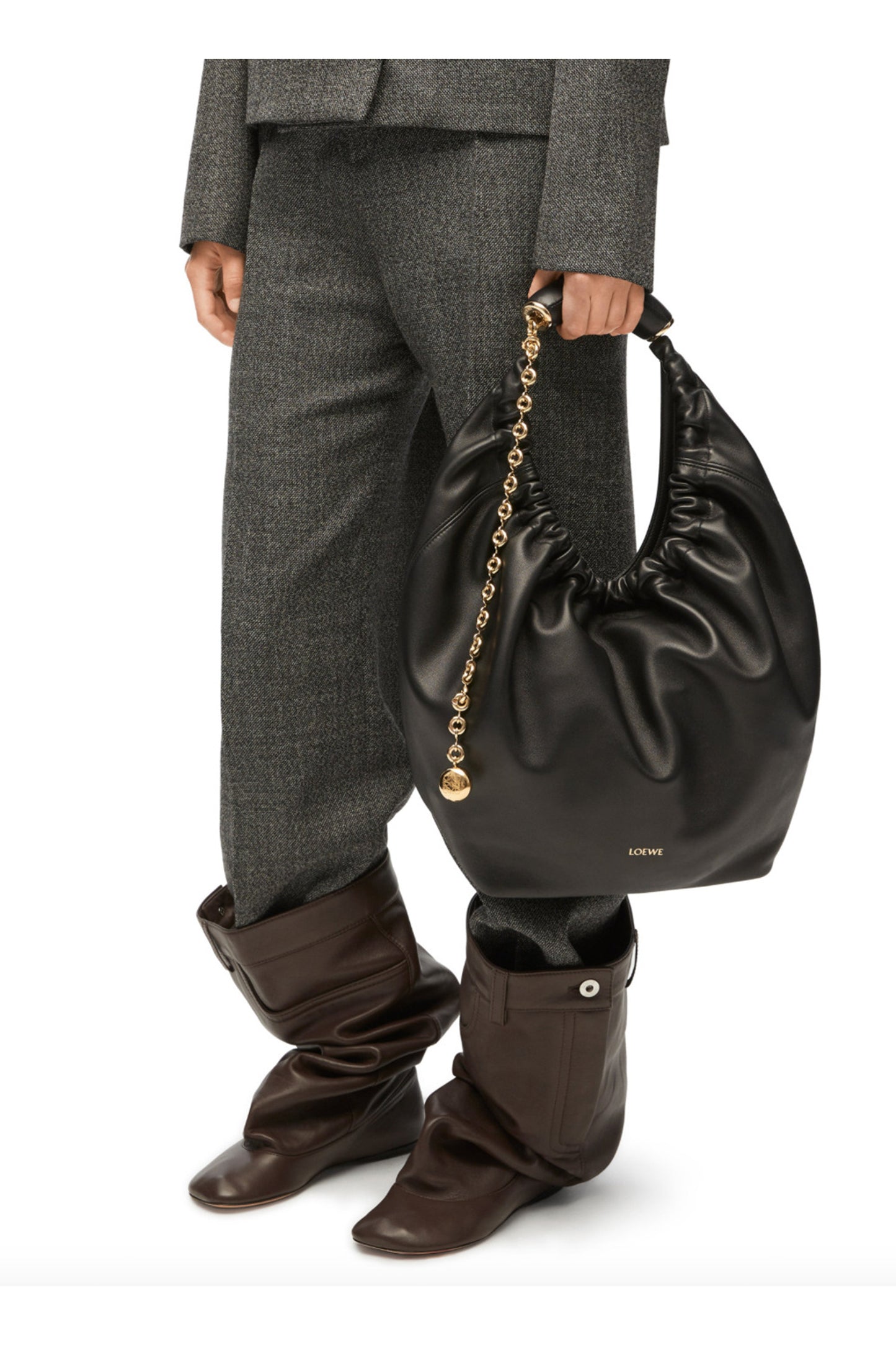 Medium Squeeze Bag in Nappa Lambskin