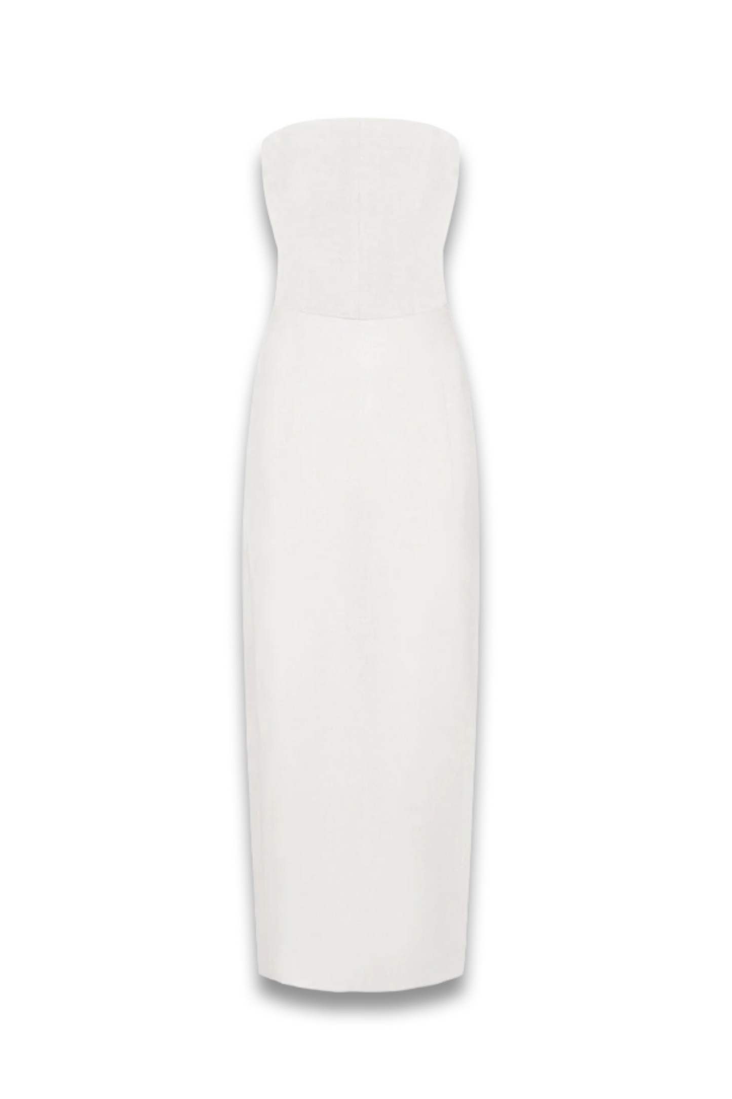 The Frances Bandeau Dress In White
