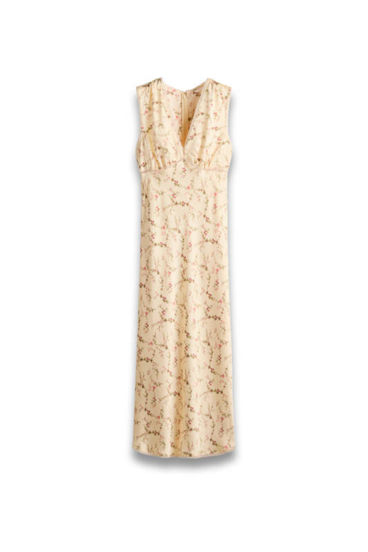 Sleeveless Satin Dress
