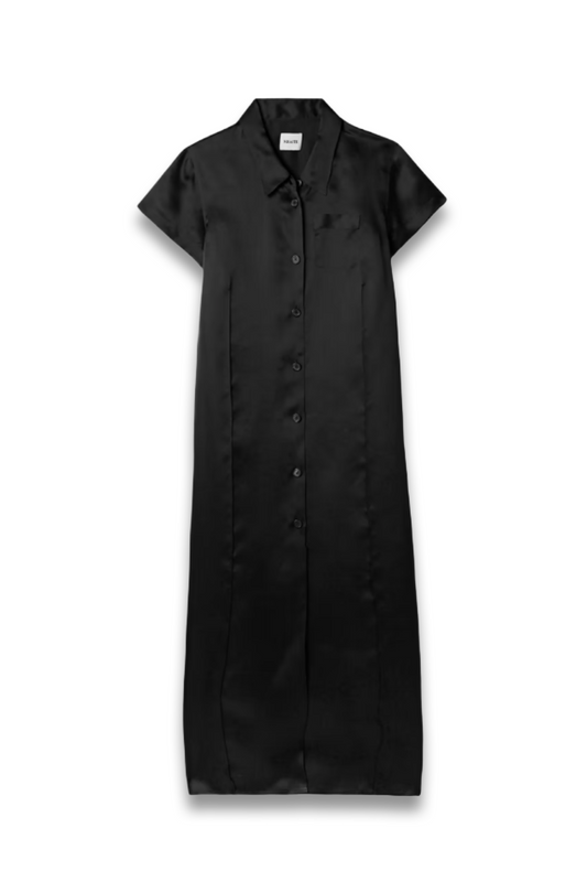 Effy Silk and Cotton-Blend Organza Midi Shirt Dress