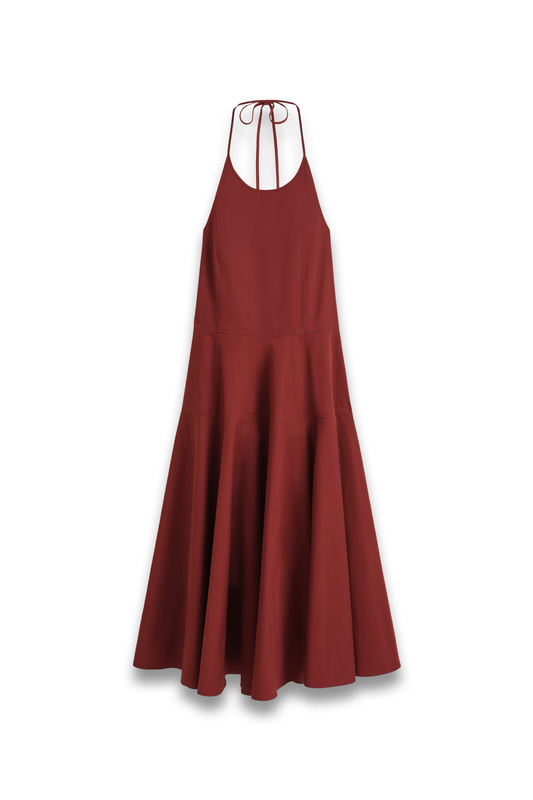Pima Cotton Halterneck Dress