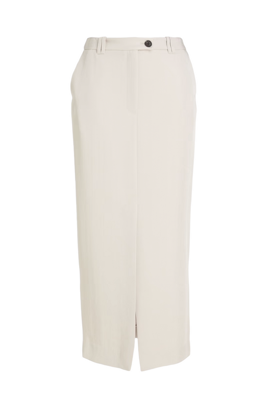 Larley Twill Maxi Pencil Skirt