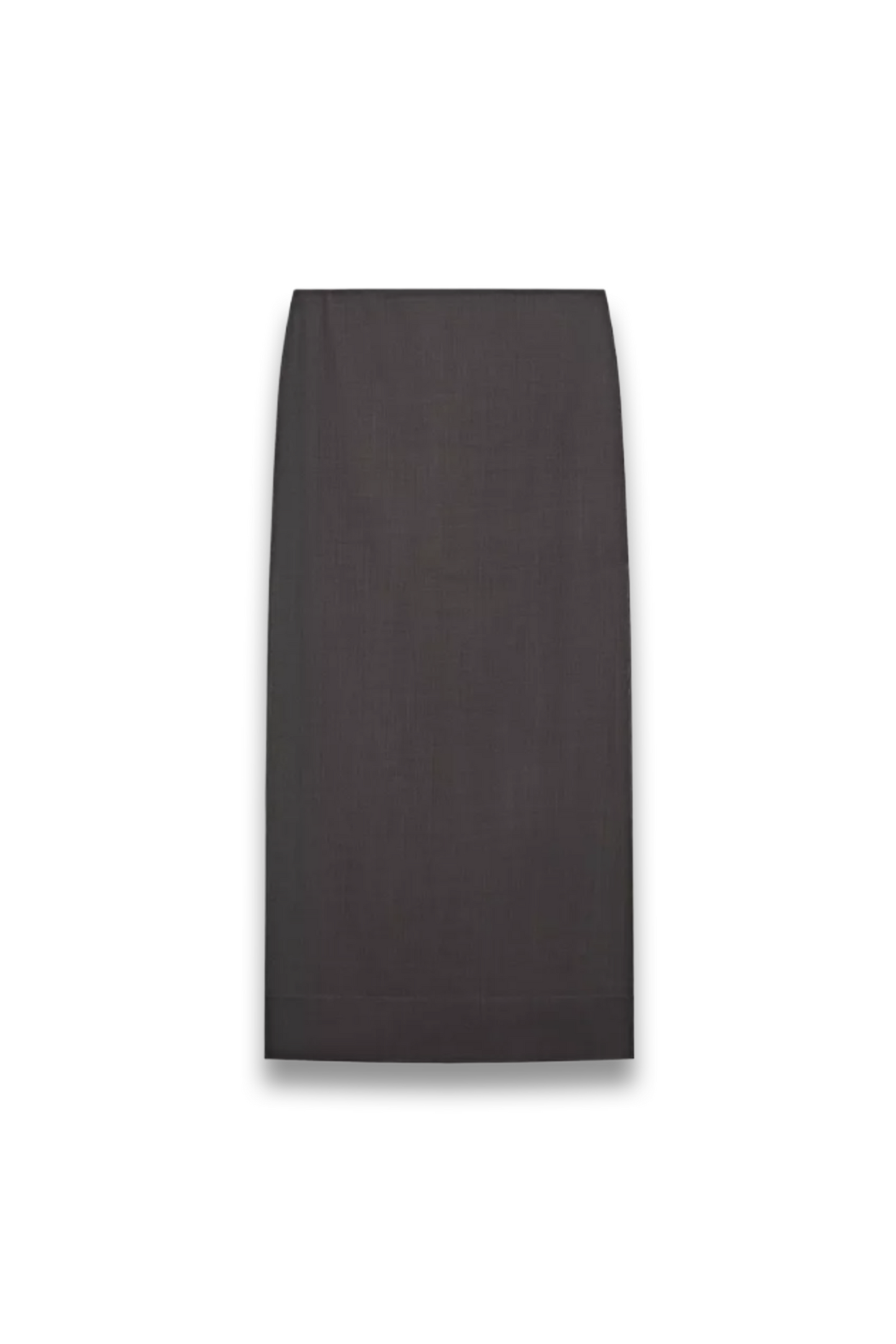 Straight Midi Skirt with Sheer Detail