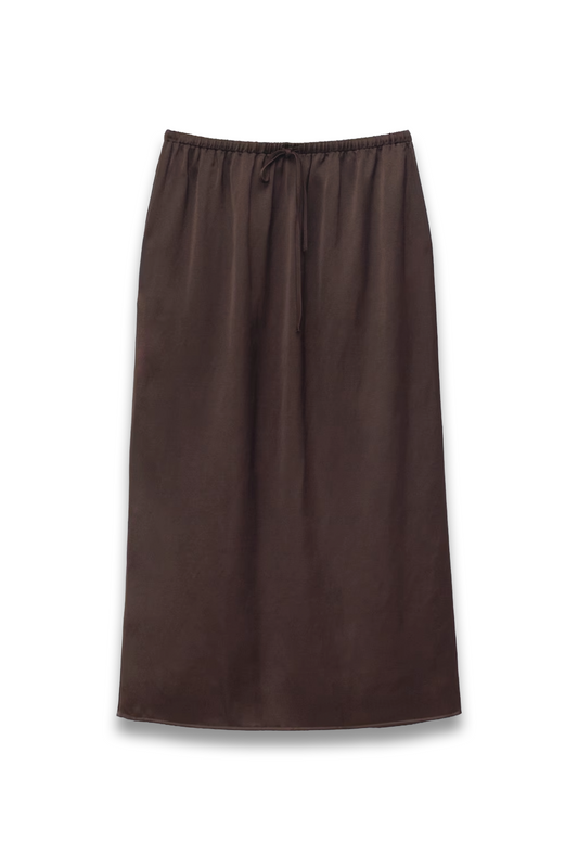 Drawstring Midi Skirt